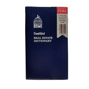 Simplified Real Estate Dictionary (1984 Softcover) Pocket Sized Terminology